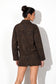Cheetah Print Denim Jacket & Skirt Set