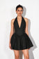 Black Halter Mini Dress