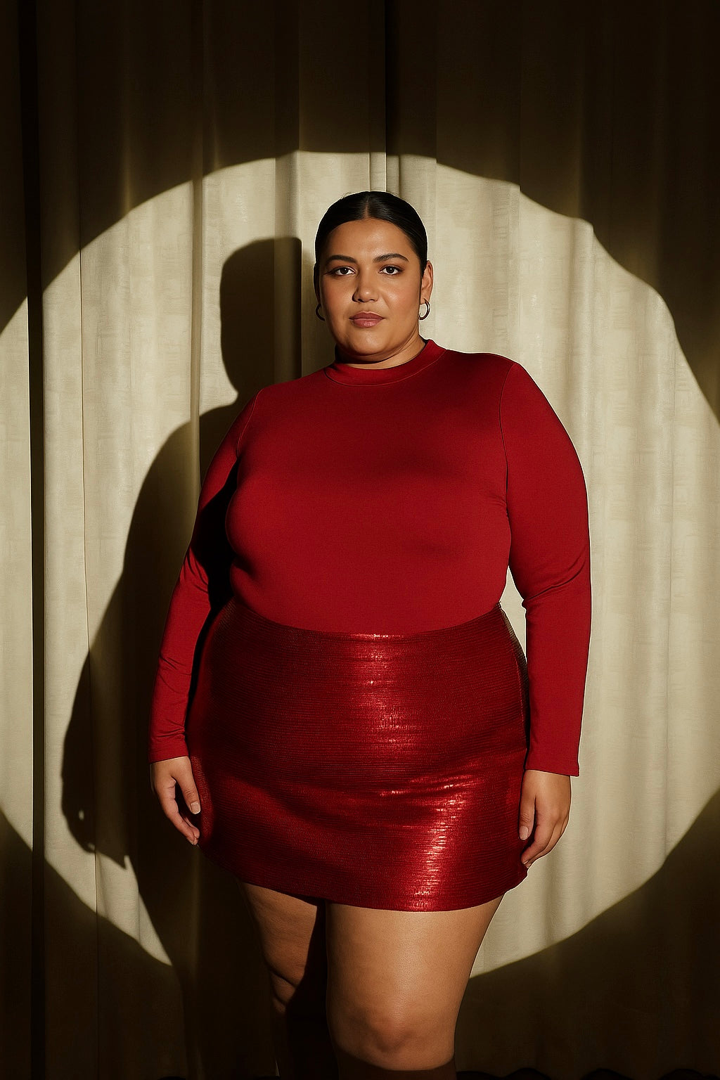 RADIANCE – BODYSUIT AND A MATCHING SHORT SKIRT