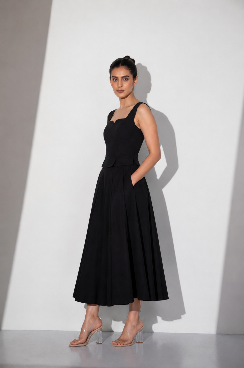 Midnight Grace Heavy Crepe Co-ord Set