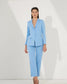 ICONIC - Blue blazer with straight pants (Set)