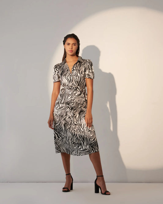 ZEE - Printed shirt dress