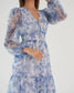 FEEL THE CALM - Georgette print maxi dress