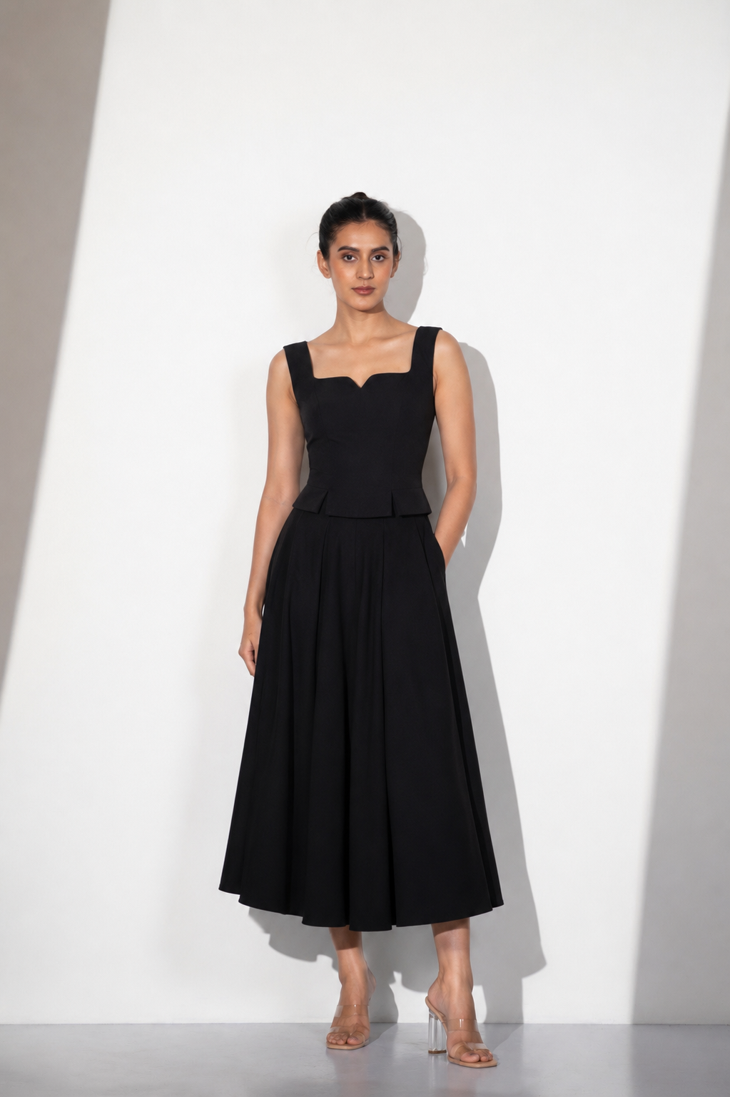 Midnight Grace Heavy Crepe Co-ord Set