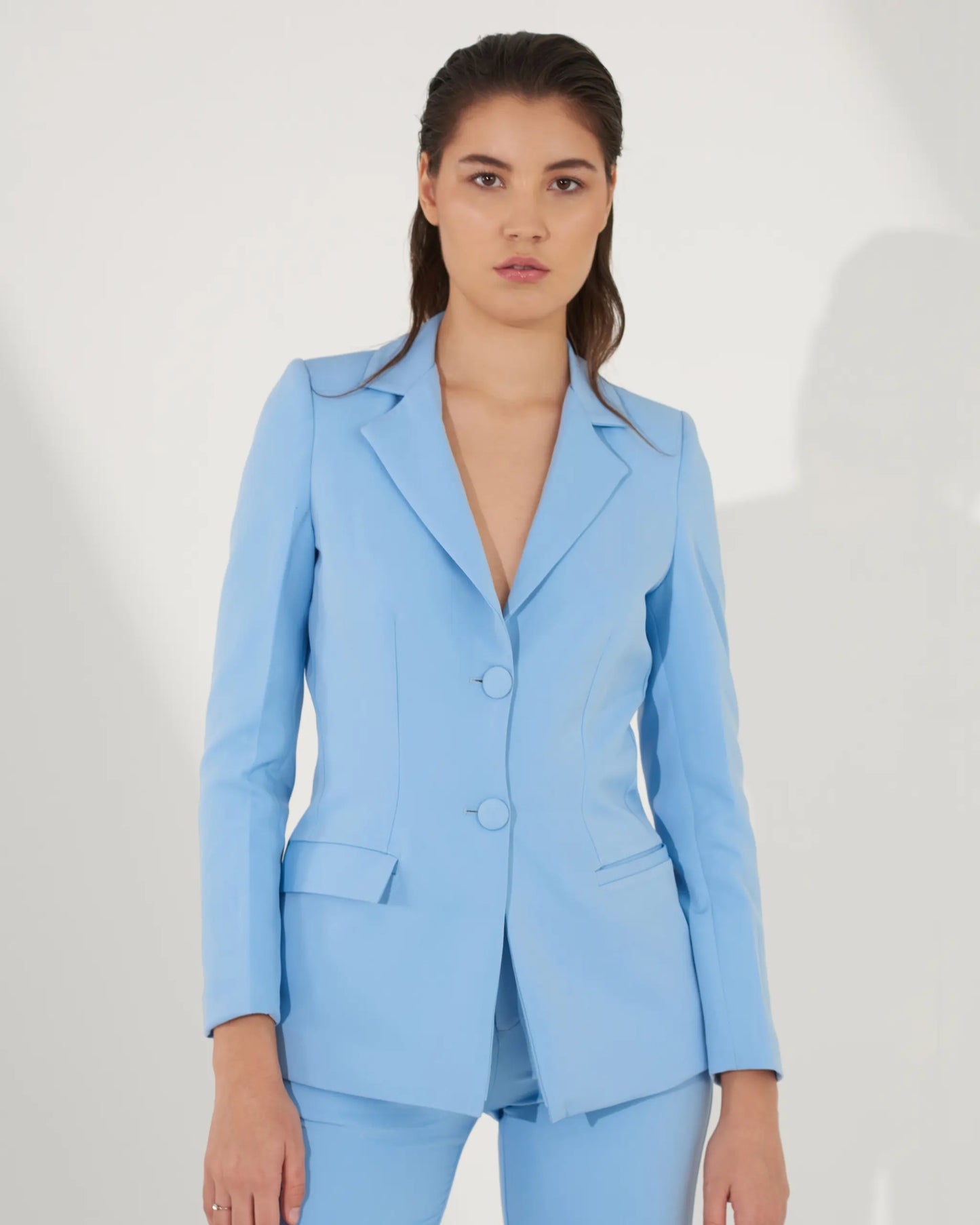 ICONIC - Blue blazer with straight pants (Set)
