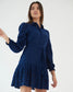EFFORTLESS ELEGANCE - Blue cotton shirt dress