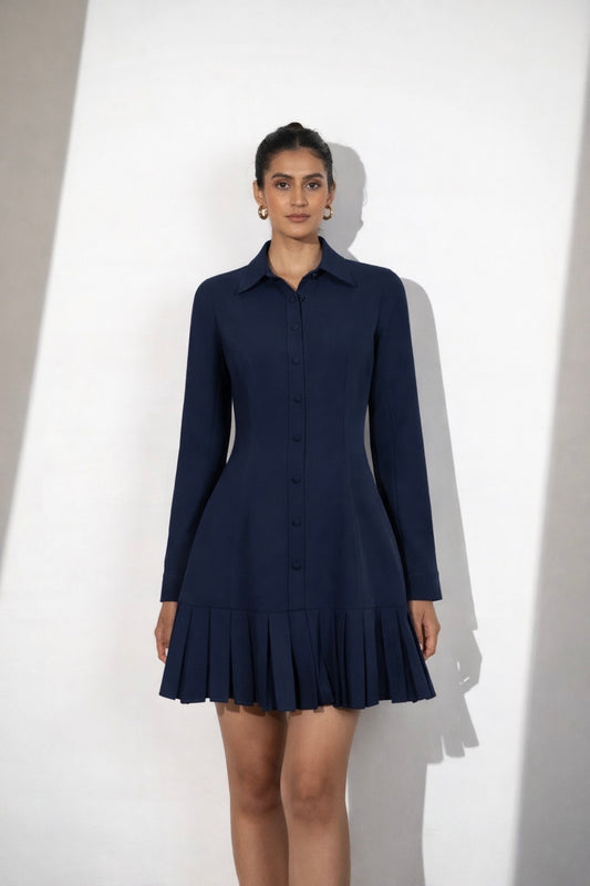 Shirt Style Blue dress