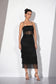 Black Fringe Lycra Co-Ord Set
