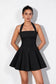 Black Halter Mini Dress
