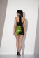 Black &amp; Green Flip Sequin Mini Skirt