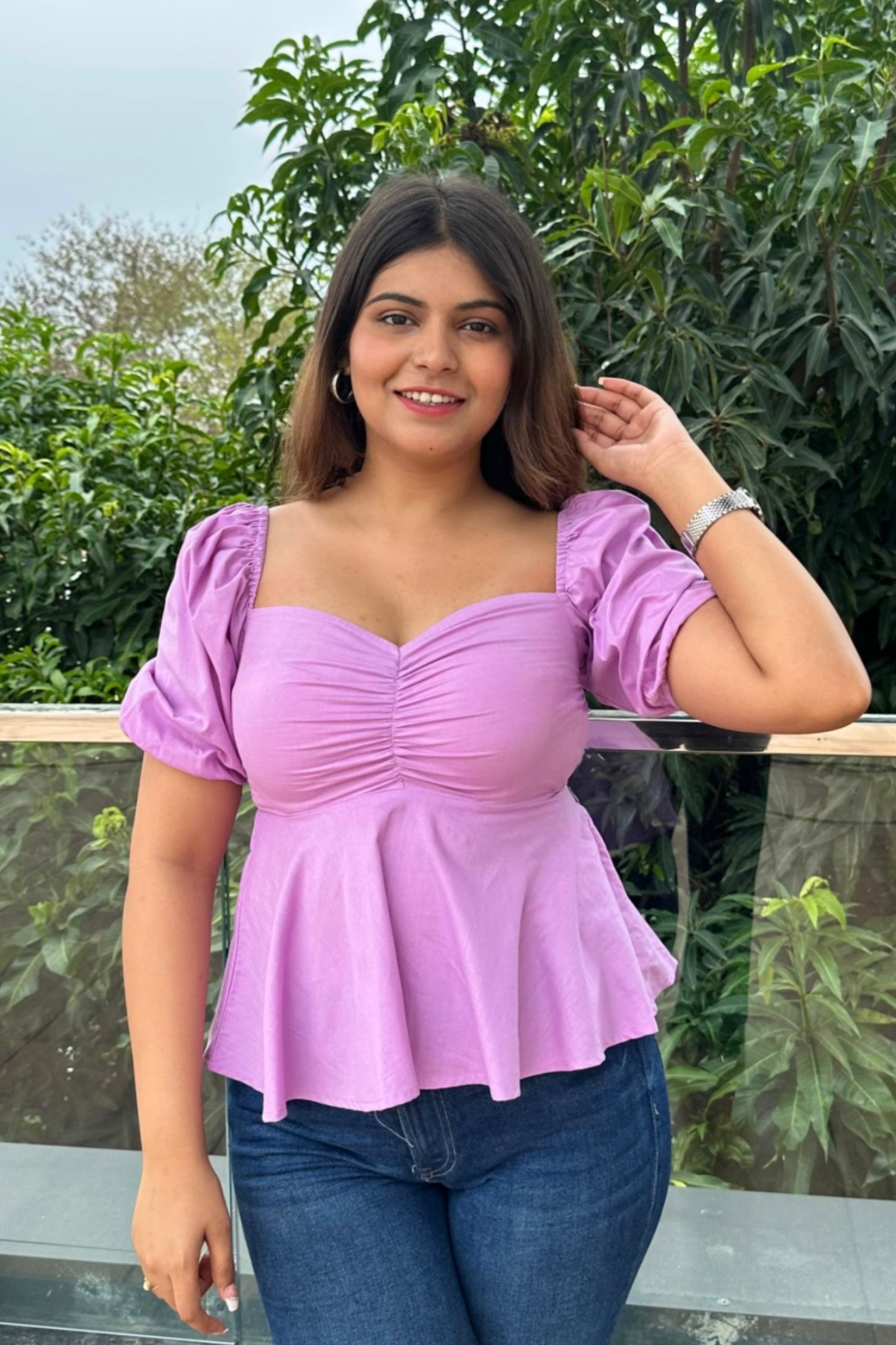 Love for lavender -  Cotton lavender top