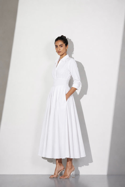 Cotton Midi Dress