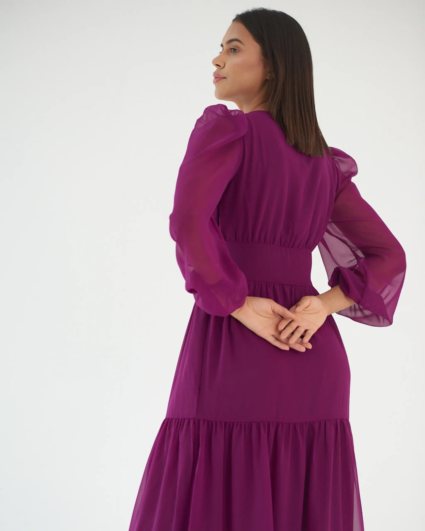 FEEL THE CALM - Georgette  maxi dress