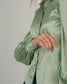 POWER PLAY - Sage green satin shirt