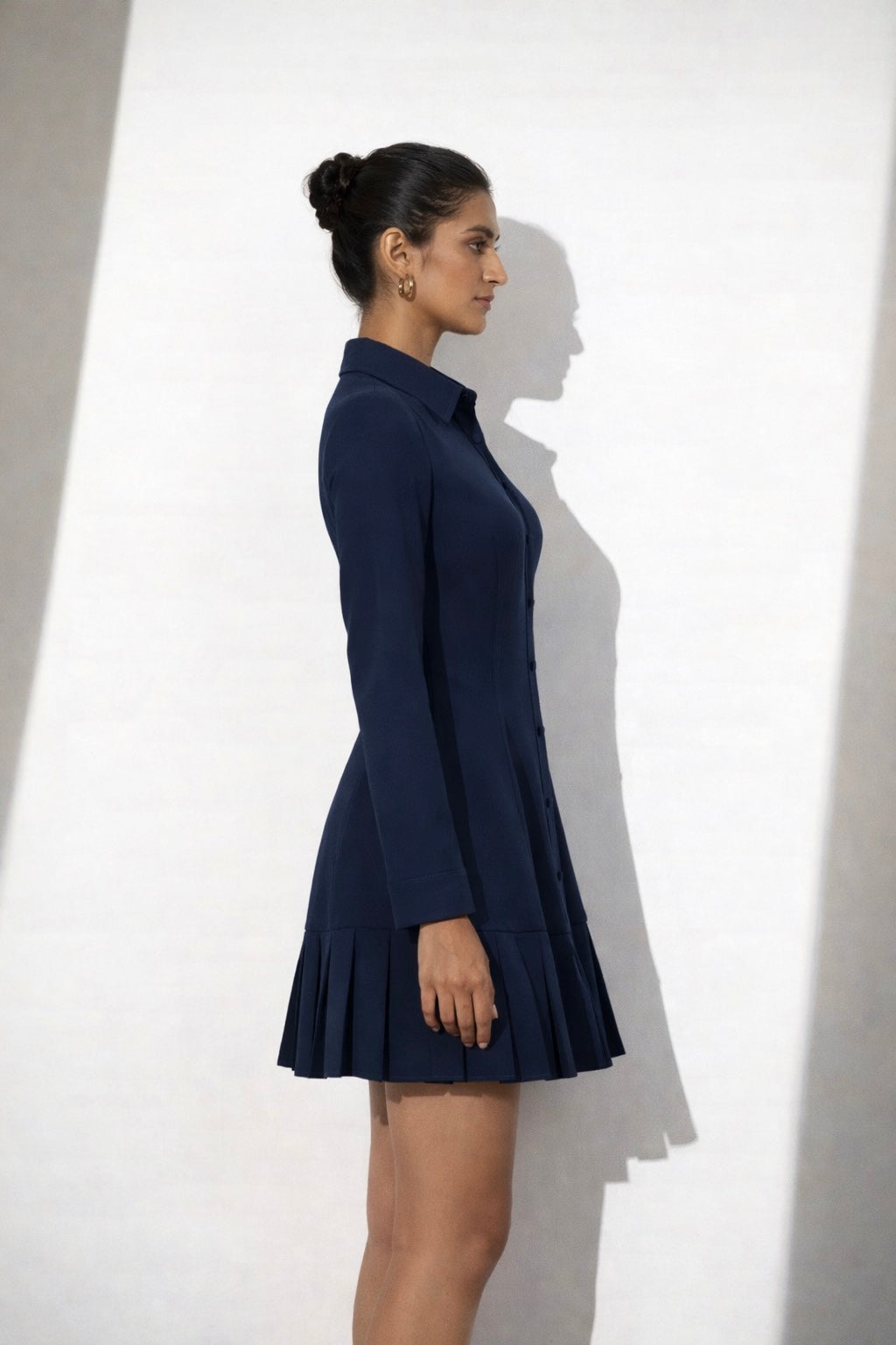 Shirt Style Blue dress