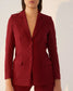 ICONIC - Maroon blazer with straight pants (Set)