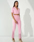 EMPOWERED - Baby pink short blazer with straight pants (Set)