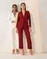 ICONIC - Maroon blazer with straight pants (Set)