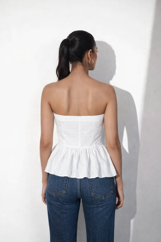 Soft white cotton top