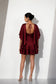Maroon mini dress