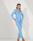 ICONIC - Blue blazer with straight pants (Set)