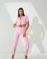 EMPOWERED - Baby pink short blazer with straight pants (Set)