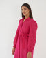 EFFORTLESS ELEGANCE - Hot pink cotton shirt dress