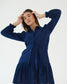 EFFORTLESS ELEGANCE - Blue cotton shirt dress