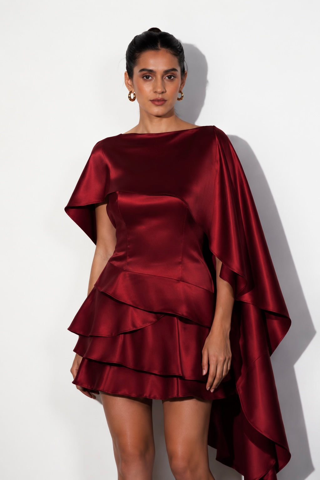 Maroon mini dress