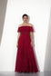 Crimson Romance Georgette Gown