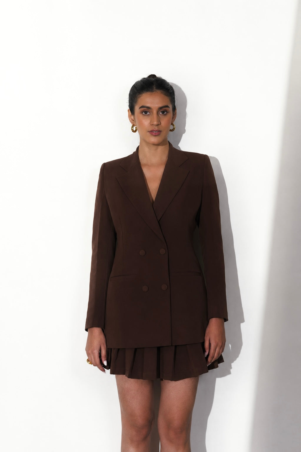 EFFORTLESS RED BLAZER SET