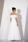 Crimson Romance White Georgette Gown