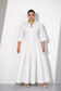 White Cotton Shirt Dress