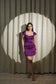 TWILIGHT ELEGANCE - PURPLE CORSET DRESS