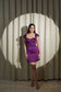 TWILIGHT ELEGANCE - PURPLE CORSET DRESS