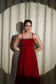 VELVET LOVE - LUXURIOUS MAROON VELVET FLARED DRESS