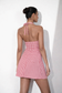 Red Gingham Halter Mini Dress