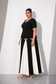 Artistic contrast dress