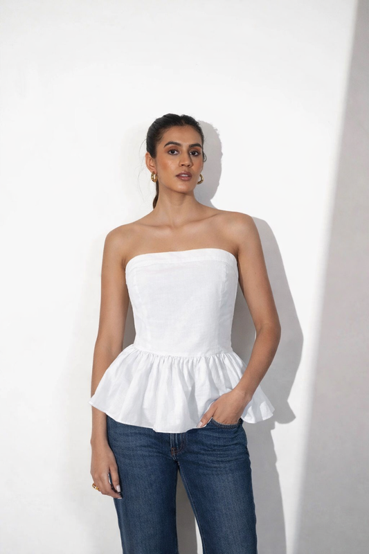 Soft white cotton top