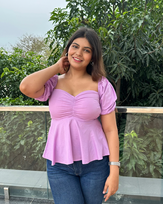 Love for lavender -  Cotton lavender top