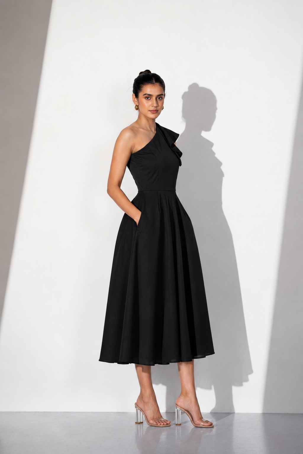 Midnight Muse One-Shoulder Dress