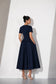 Indigo Charm Denim Midi Dress