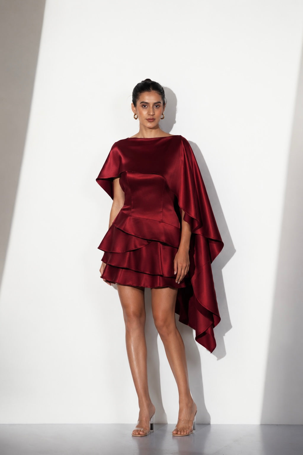Maroon mini dress