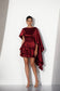 Maroon mini dress
