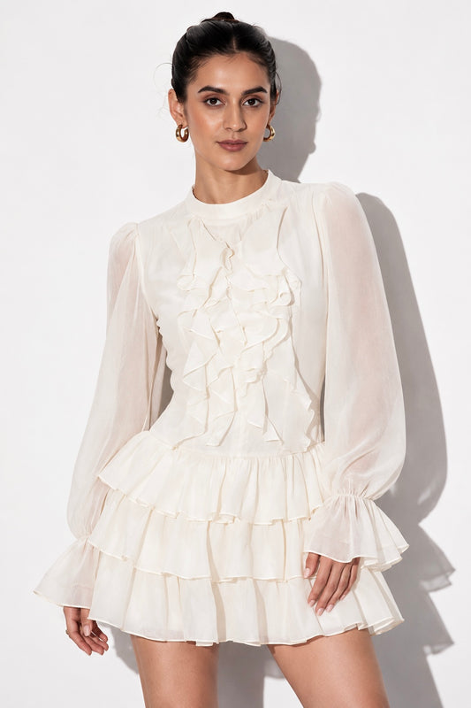 Pearl Ruffle Mini