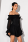 Cloud Nine Mini Dress (Black)