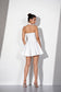 White Halter Mini Dress