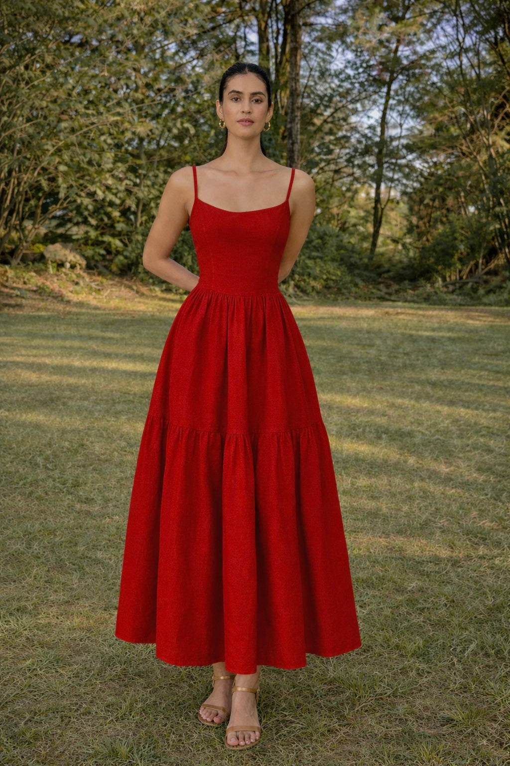 Red Midi Dress