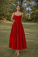Red Midi Dress