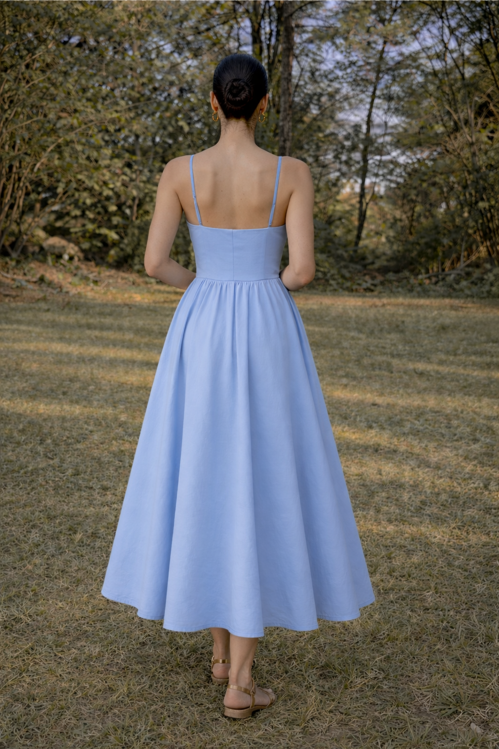 Light Blue Midi Dress